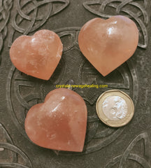 Crystals- Selenite Orange/ Peach : Heart shaped