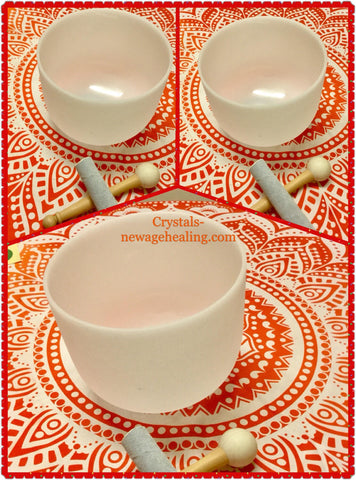 Singing Bowls- Frosted 8" for Root Chakra