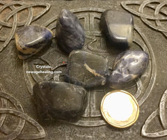 Sodalite crystal tumbled