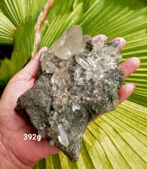 Cluster- Quartz Green Chlorite 392gm