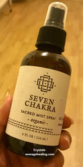 Spray- Seven Chakra Organic Sacred Spray 114ml